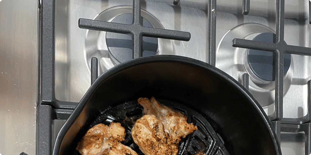 Aliments variés à cuire avec un air fryer