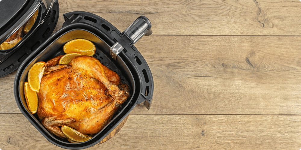 Cuisson du poulet à l'air fryer